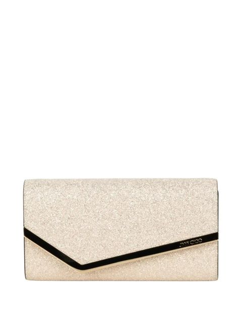 Jimmy Choo Emmie glitter clutch bag - Gold - zdjęcie produktu nr 1