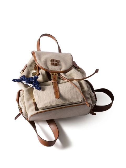 Miu Miu leather keyring - Blue