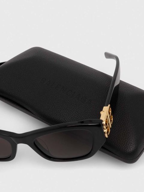 Balenciaga okulary przeciwsłoneczne damskie kolor czarny BB0311SK