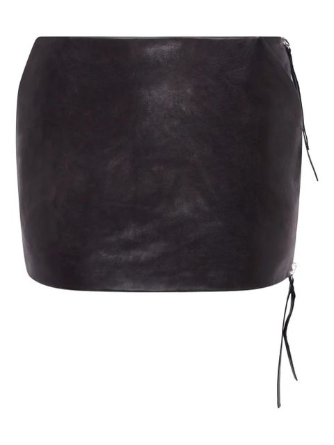 16Arlington Adu zip-detail mini skirt - Black - zdjęcie produktu nr 1