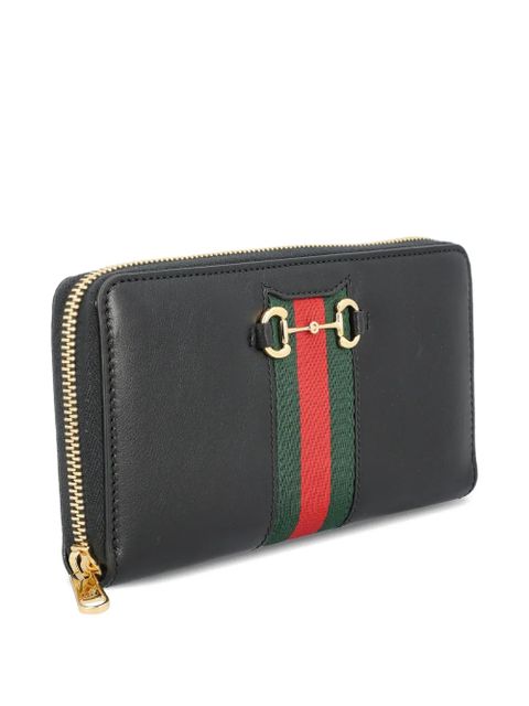 Gucci Horsebit Web zip-around wallet - Black - zdjęcie produktu nr 2