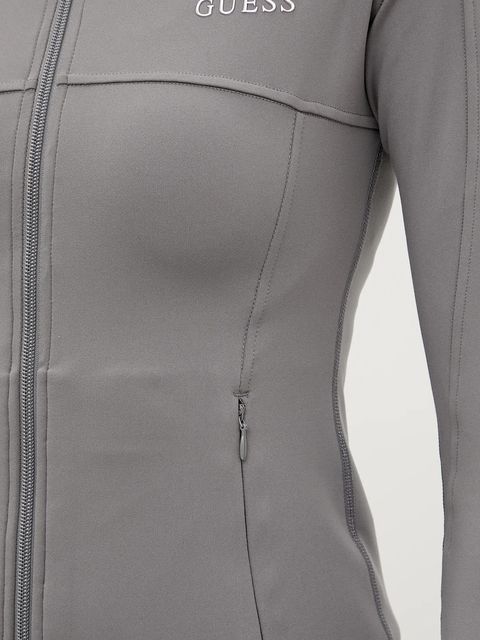 Guess bluza MARGOT damska kolor szary gładka V5RP17 KCD02