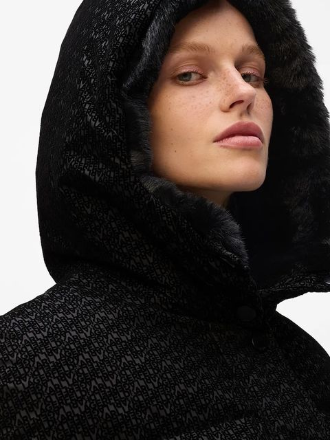 Karl Lagerfeld kurtka kolor czarny zimowa A4W15042