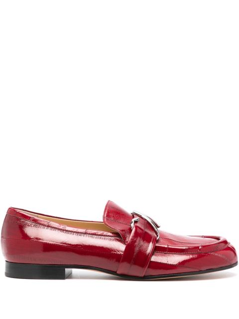 Proenza Schouler monogram plaque loafers - Red - zdjęcie produktu nr 1