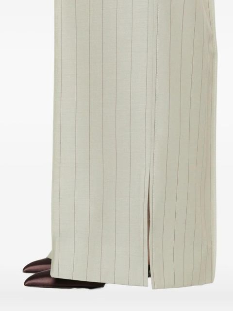 Jil Sander pinstripe trousers - Green