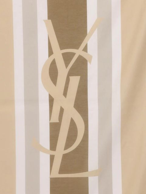 Saint Laurent YSL striped scarf - White - zdjęcie produktu nr 2