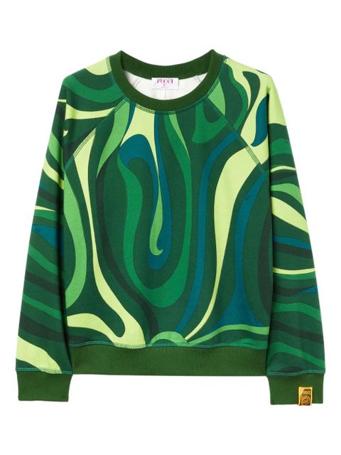 PUCCI Marmo-print sweatshirt - Green - zdjęcie produktu nr 1