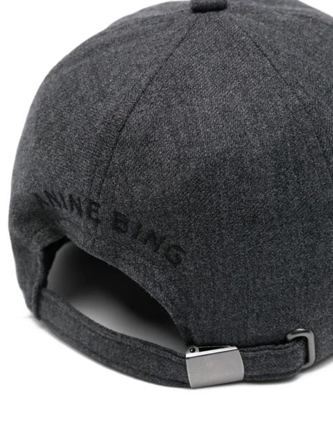 ANINE BING monogram-embroidered baseball cap - Grey - zdjęcie produktu nr 2