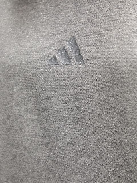 adidas bluza All Szn Holiday damska kolor szary z kapturem z nadrukiem JV5757