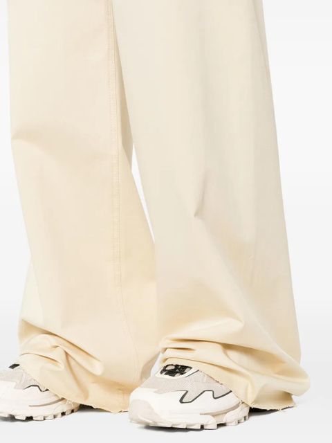 MM6 Maison Margiela distressed wide-leg trousers - Yellow