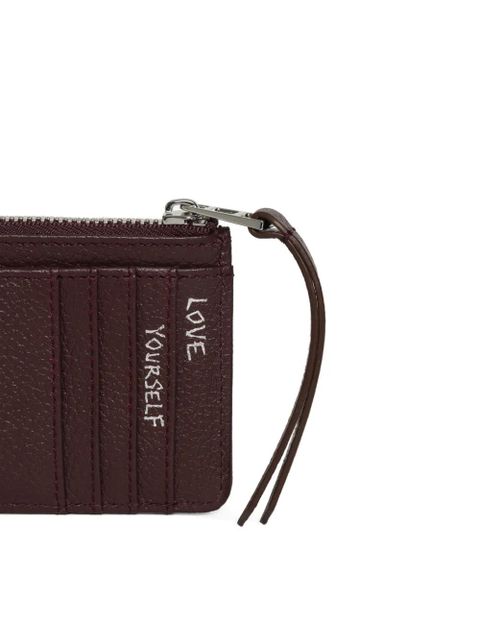 Zadig&Voltaire grained leather card holder - Purple - zdjęcie produktu nr 2