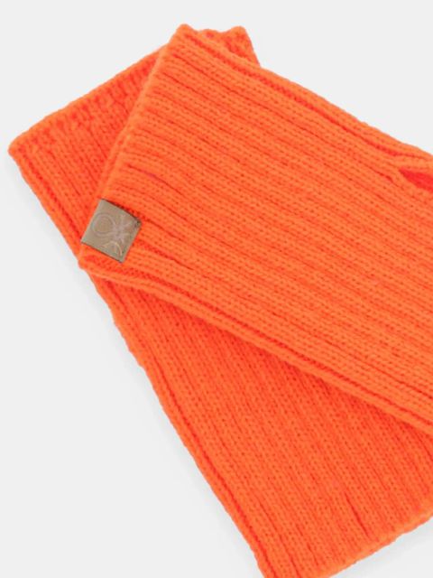 United Colors of Benetton mitenki z domieszką wełny kolor pomarańczowy 6LOWDG00C