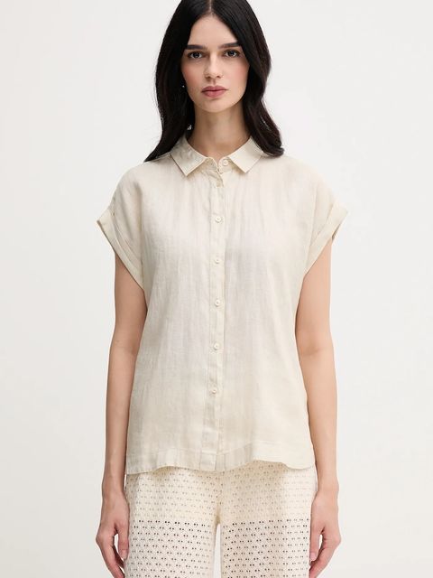 United Colors of Benetton koszula lniana - zdjęcie produktu nr 1