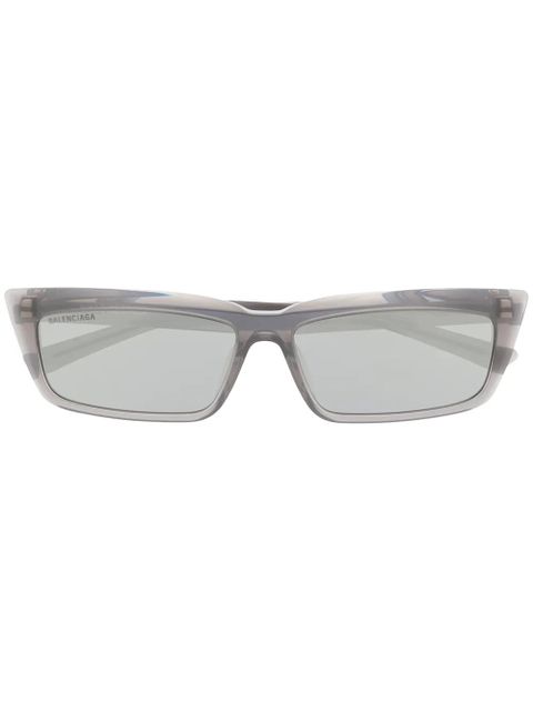 Balenciaga Eyewear Tip rectangular-frame sunglasses - Grey - zdjęcie produktu nr 1
