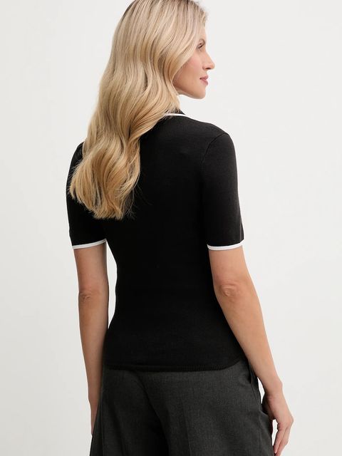 Calvin Klein Jeans polo damski kolor czarny LV044D304G