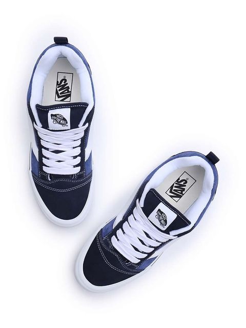Vans tenisówki zamszowe Knu Skool kolor niebieski VN0009QCNWD