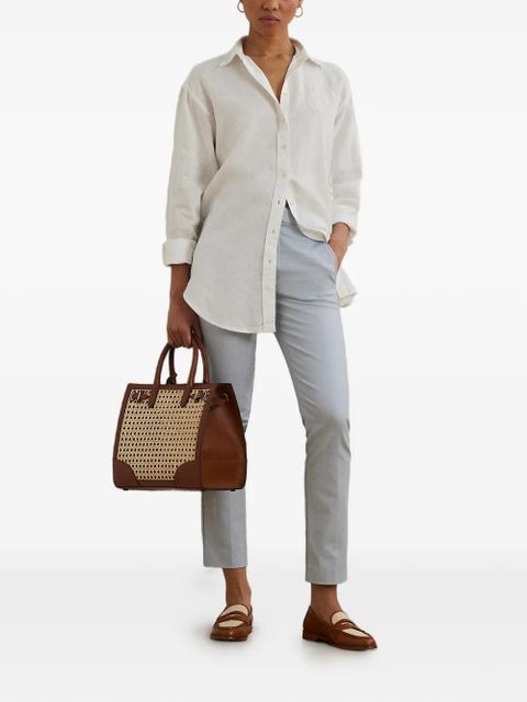 Lauren Ralph Lauren embroidered-logo button-up shirt - White - zdjęcie produktu nr 2