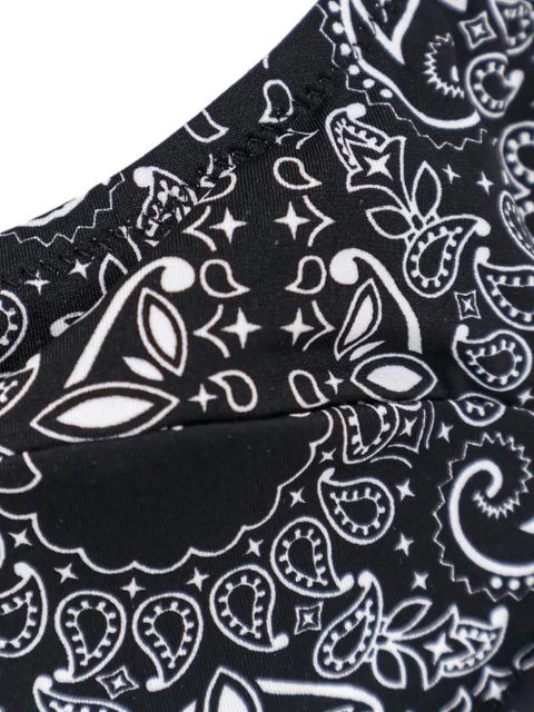 MC2 Saint Barth bandana-print underwired bikini top - Black