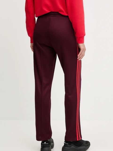adidas Originals spodnie dresowe GRFX Trackpants damskie kolor bordowy wzorzyste JW6058