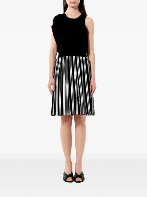 Balenciaga striped pleat skirt - Black - zdjęcie produktu nr 2