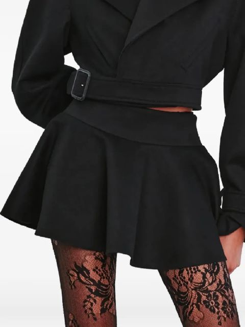 WARDROBE.NYC rear zip fastening mini skirt - Black