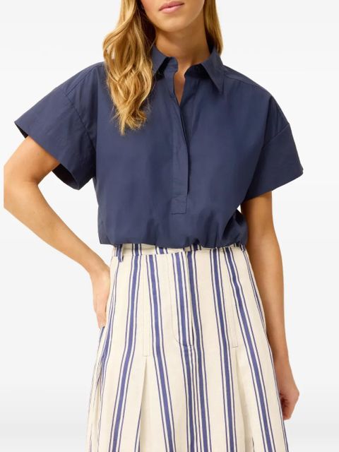 Marie Oliver Sierra collar top - Blue