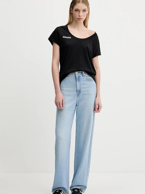 Pangaia t-shirt bawełniany Lightweight Scoop Neck T-Shirt - zdjęcie produktu nr 1