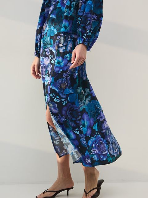 Medicine spódnica z rozcięciem z wiskozy - zdjęcie produktu nr 1