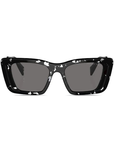 Prada Eyewear Prada PR 08YS oversize frame sunglasses - Black - zdjęcie produktu nr 1