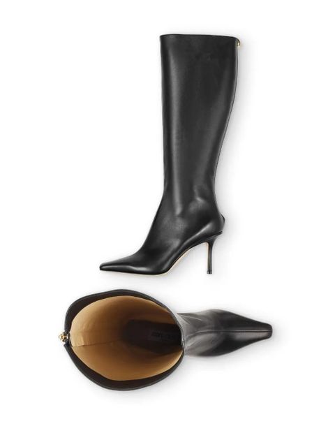 Jimmy Choo Agathe 85mm pointed-toe boots - Black