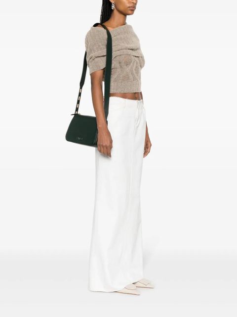 Mulberry small Billie logo-patch crossbody bag - Green - zdjęcie produktu nr 2