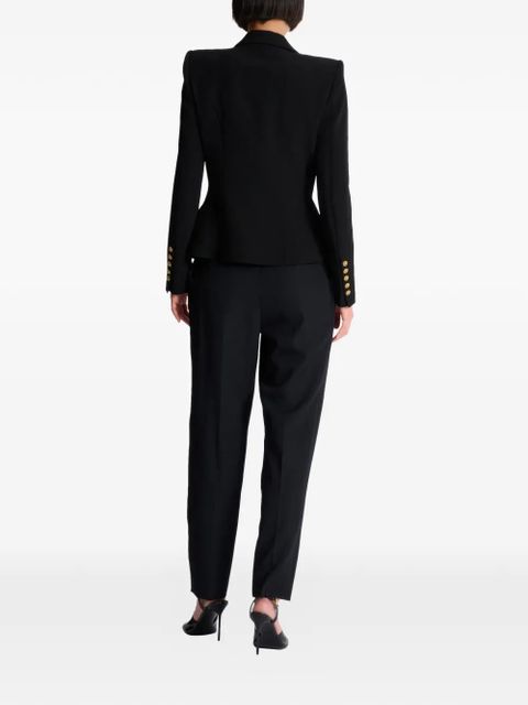 Balmain double-breasted peplum blazer - Black