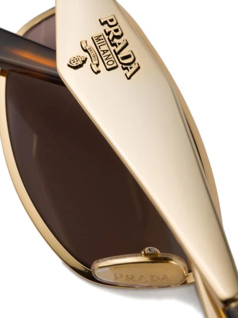 Prada Eyewear sunglasses with Prada logo - Gold