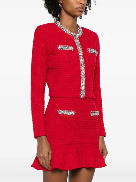 Self-Portrait textured-knit cardigan - zdjęcie produktu nr 2