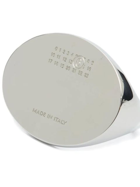 MM6 Maison Margiela oval-shaped ring - Silver