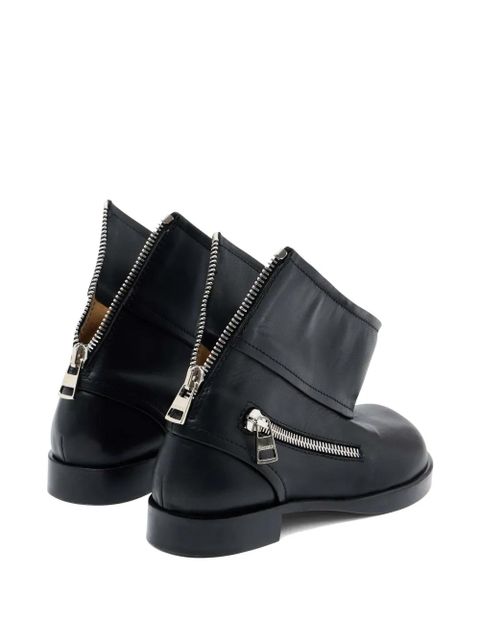 JW Anderson leather ankle boots - Black