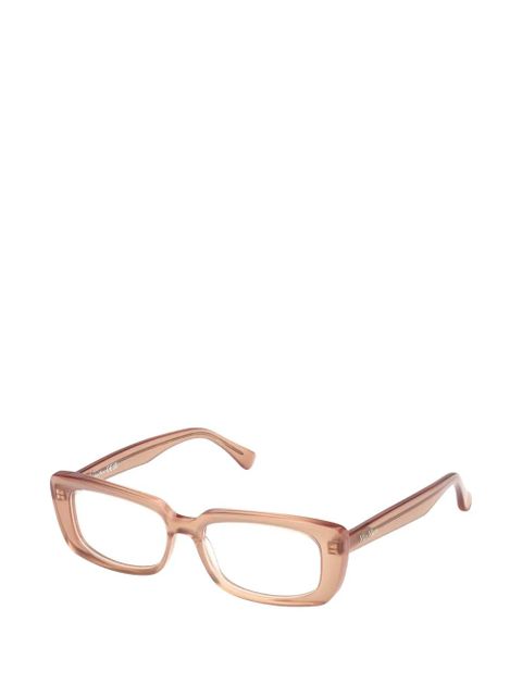 Max Mara Eyewear rectangle-frame glasses - Neutrals - zdjęcie produktu nr 2