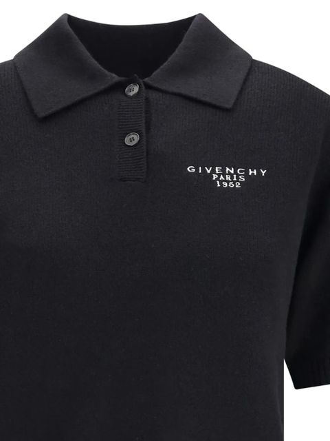 Givenchy short-sleeve logo polo top - Black