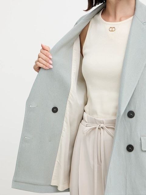 Forte Forte marynarka kolor zielony dwurzędowa 14033bis.my.jacket