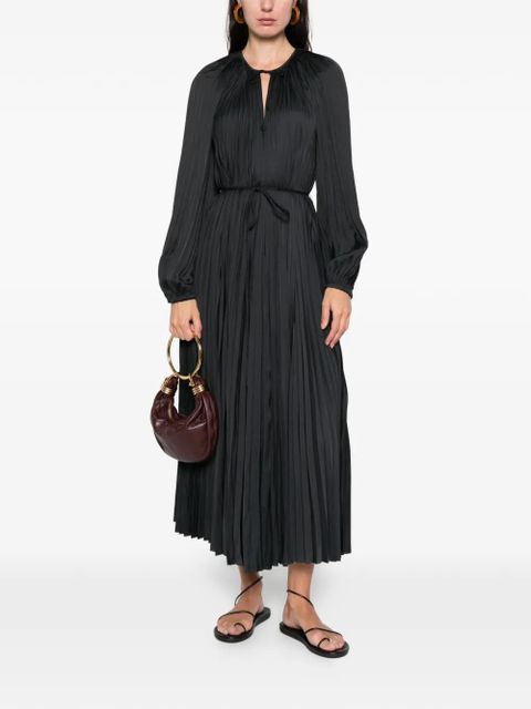 Ulla Johnson tie-detail midi dress - Black - zdjęcie produktu nr 2