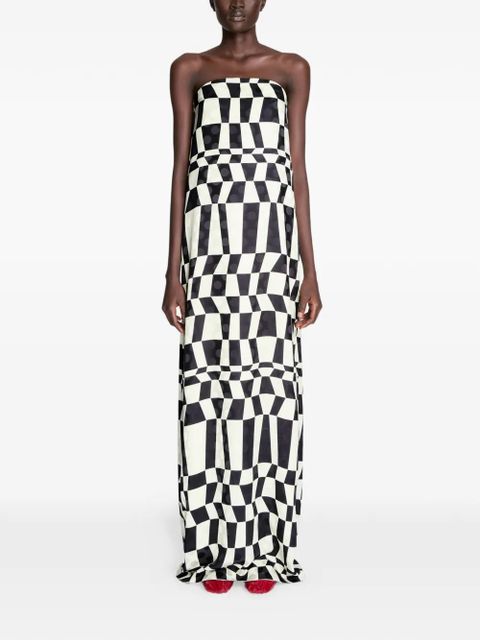 DRIES VAN NOTEN printed maxi dress - Black - zdjęcie produktu nr 2