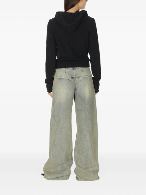 ENTIRE STUDIOS zip-up lightweight hoodie - Black