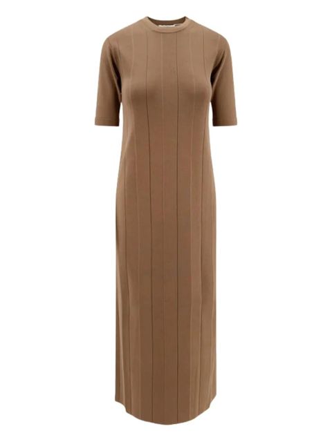 Max Mara Orafo ribbed-knit maxi dress - Brown - zdjęcie produktu nr 1