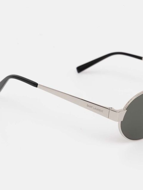 Saint Laurent okulary przeciwsłoneczne damskie kolor srebrny SL 692 - zdjęcie produktu nr 2