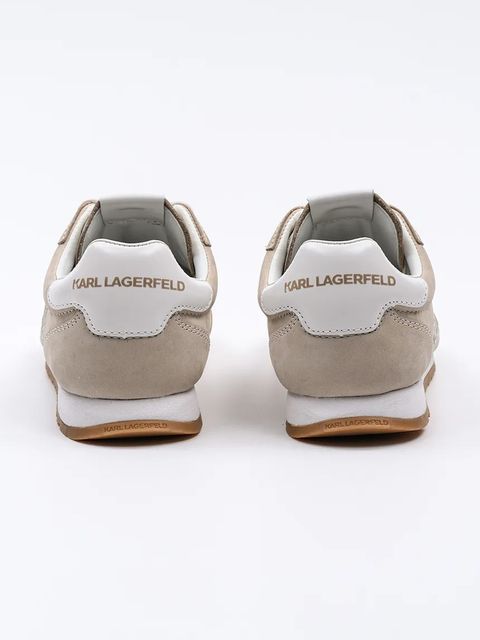 Karl Lagerfeld sneakersy zamszowe VENUS kolor beżowy KL65912