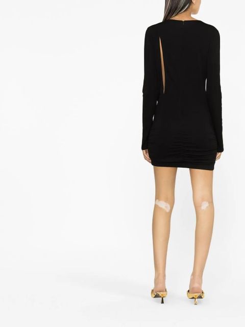 Versace cut-out long sleeves dress - Black