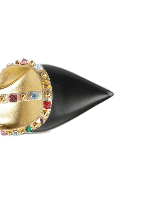 Valentino Garavani embellished T-bar sandals - Black