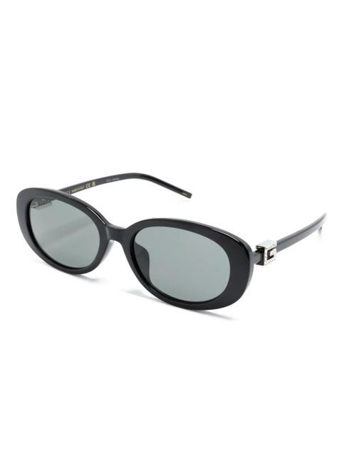 Gucci Eyewear G-motif oval-frame sunglasses - Black - zdjęcie produktu nr 2