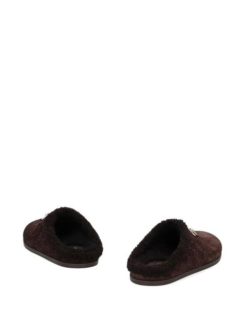 Gucci GG suede mules - Brown