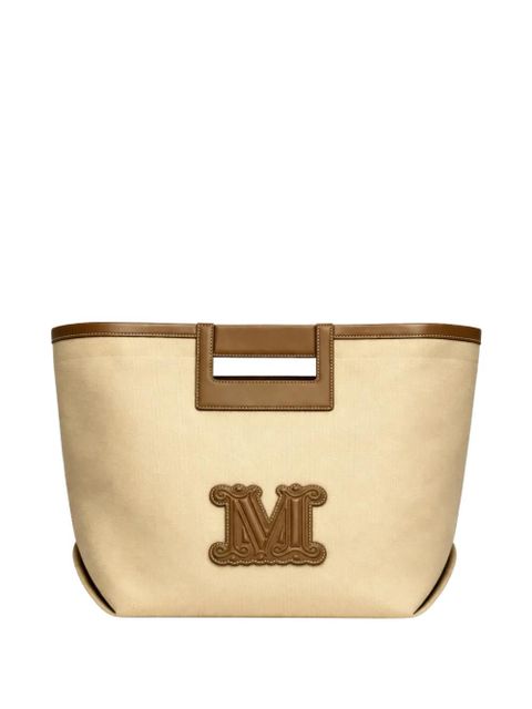 Max Mara logo-appliqué tote bag - Neutrals - zdjęcie produktu nr 1